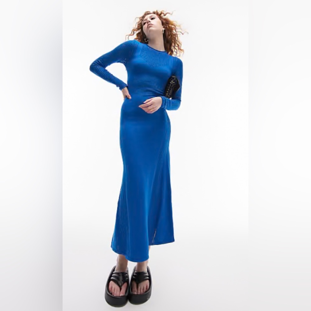 Topshop Knited Blue Dress